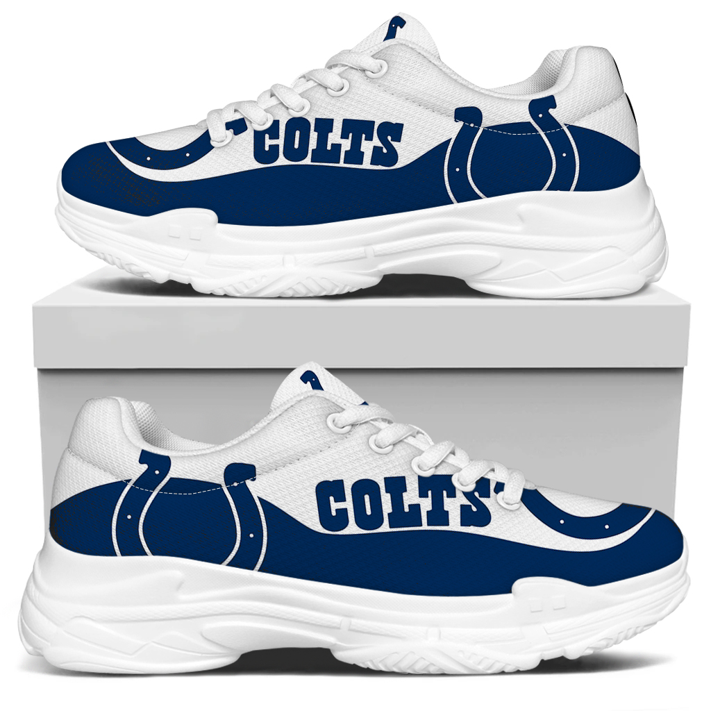 Men's Indianapolis Colts Edition Chunky Sneakers With Line 002